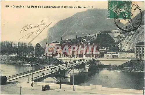 Cartes postales Grenoble - Le Pont de l'Esplanade et le Casque de Neron