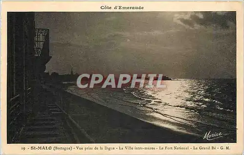 Ansichtskarte AK St-Malo - Vue prise de la Digue