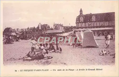 Cartes postales Le Touquet-Paris-Plage - Un coin de la Plage