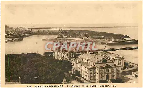 Cartes postales Boulogne-sur-Mer - Le Casino et le Bassin Loubet