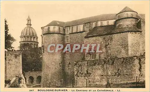 Cartes postales Boulogne-sur-Mer - Le Chateau et la Cathedrale