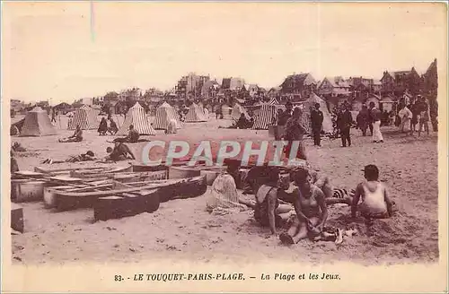 Ansichtskarte AK Le Touquet-Paris-Plage - La Plage et les Jeux