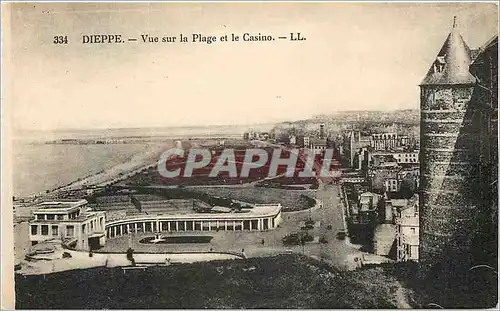 Ansichtskarte AK Dieppe - Vue sur la Plage et le Casino