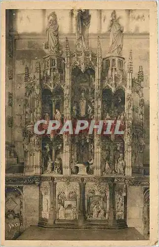 Cartes postales Bourg - Eglise de Brou Retable en marble de la Chapelle de la Vierge