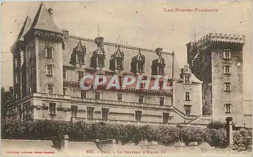 Cartes postales Pau Le Chateau d'Henri IV