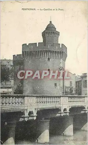 Cartes postales Perpignan Le Castillet et le Pont
