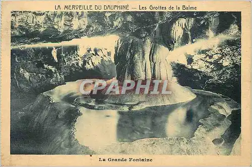 Ansichtskarte AK La Merveille du Dauphine Les Grottes de la Balme La Grande Fontaine