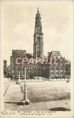 Cartes postales Arras Rue de la Braderie et Place de la Vacquerie