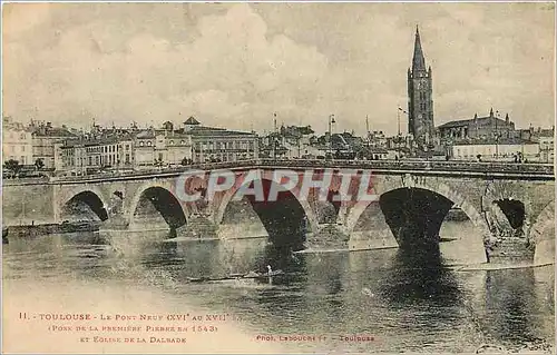 Cartes postales Toulouse Le Pont Neuf et Eglise de la Dalbade