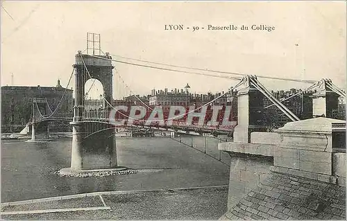 Ansichtskarte AK Lyon Passerelle du College