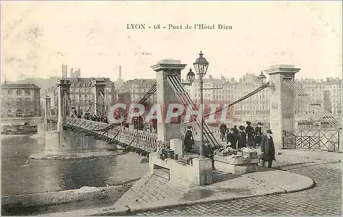 Cartes postales Lyon Pont de l'Hotel Dieu