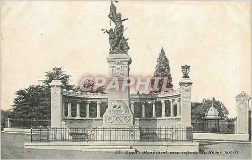 Cartes postales Lyon Monument aux enfants du Rhone