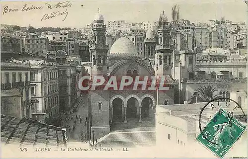 Cartes postales Alger La Cathedrale e la Casbah