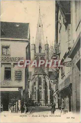 Cartes postales Dijon Abside de l'Eglise Notre Dame Ferronerie