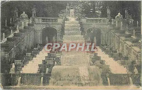 Cartes postales Parc de Saint Cloud Grandes Eaux La Cascade