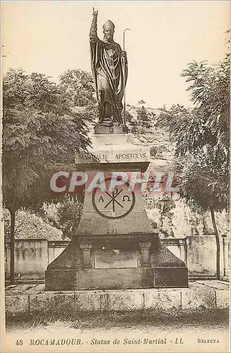 Cartes postales Rocamadour Statue de Saint Martial