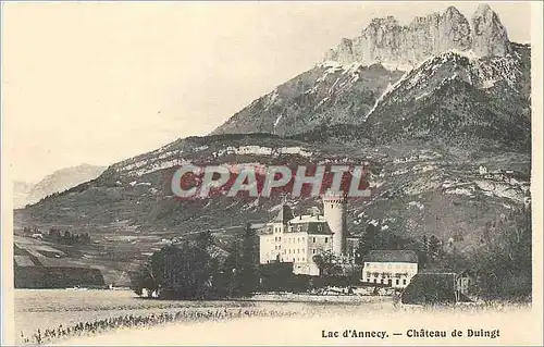 Cartes postales Lac d'Annecy Chateau de Duingt