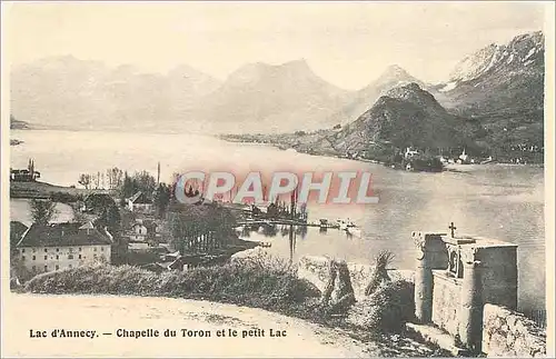 Ansichtskarte AK Lac d'Annecy Chapelle du Toron et le petit Lac