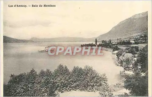 Cartes postales Lac d'Annecy Baie de Menthon