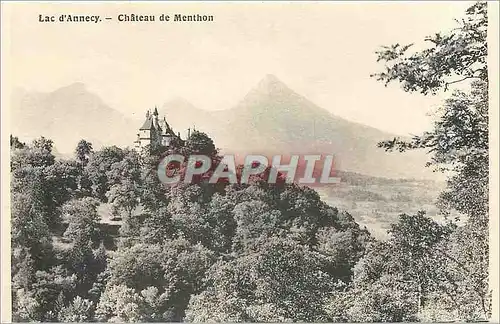 Cartes postales Lac d'Annecy Chateau de Menthon