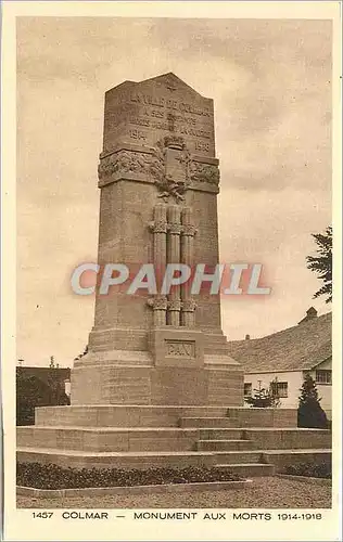 Cartes postales Colmar Monument aux Morts 1914 1918