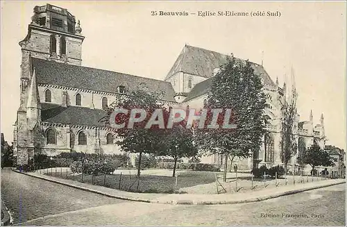 Cartes postales Beauvais Eglise St Etienne Cote Sud