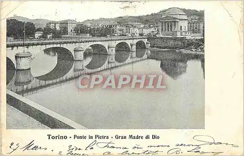 Cartes postales Torino Ponte in Pietra Gran Madre di Dio