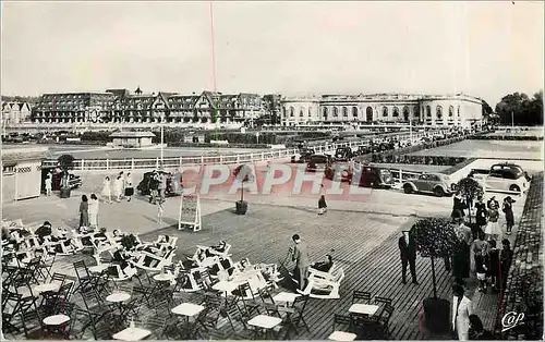 Moderne Karte Deauville Plage Fleurie Vue vers le Normandy et le Casino