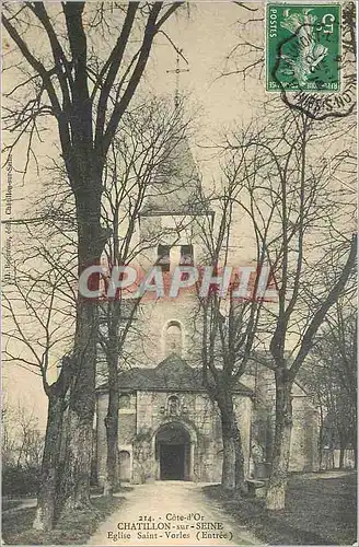 Ansichtskarte AK Cote d'Or Chatillon sur Seine Eglise Saint Vorles Entree