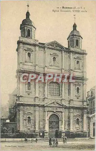 Ansichtskarte AK Rennes L et V Eglise Toussaint