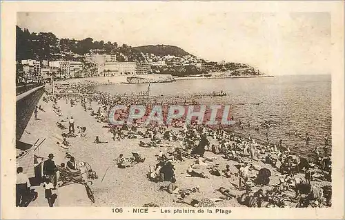 Cartes postales Nice Les Plaisirs de la Plage