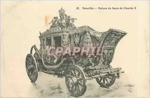 Cartes postales Versailles Voiture du Sacre de Charles X