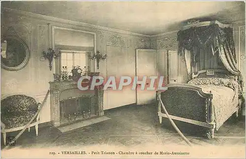 Ansichtskarte AK Versailles Petit Trianon Chambre a coucher de Marie Antoinette