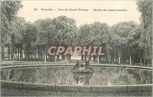 Cartes postales Versailles Parc du Grand Trianon Bassin des Quatre pucelles