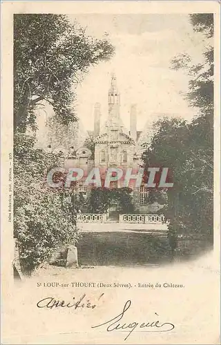 Cartes postales St Loup sur Thouet Deux Sevres Entree du Chateau