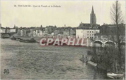 Ansichtskarte AK Toulouse Quai de Tounis et la Dalbade