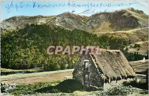 Ansichtskarte AK L'Auvergne Vallee du Sancy aux environs du Mt Dore Buron au pied du Sancy