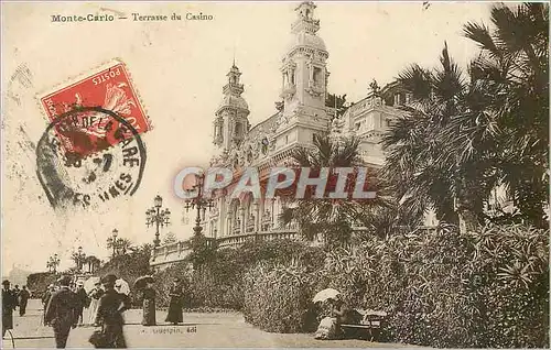 Cartes postales Monte Carlo Terrasse du Casino