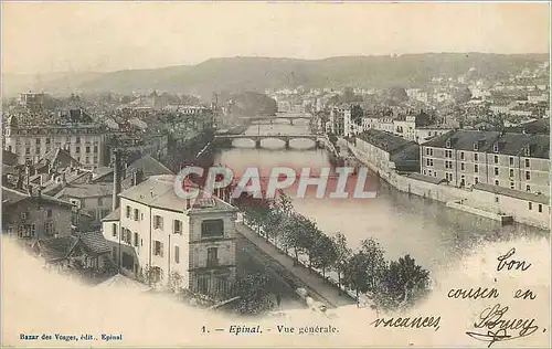 Cartes postales Epinal Vue generale