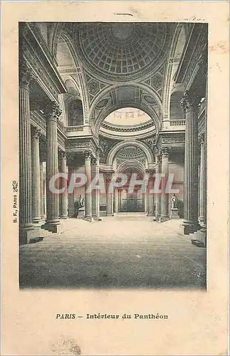 Cartes postales Paris Interieur du Pantheon