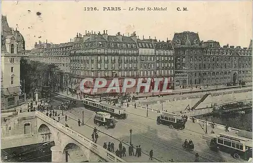 Ansichtskarte AK Paris Le Pont St Michel