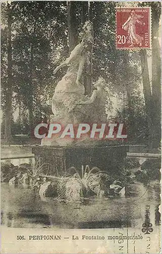 Ansichtskarte AK Perpignan La Fontaine Monumentale