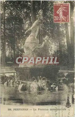 Cartes postales Perpignan La Fontaine Monumentale
