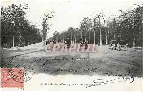 Ansichtskarte AK Paris Bois de Boulogne Allee des Acacias