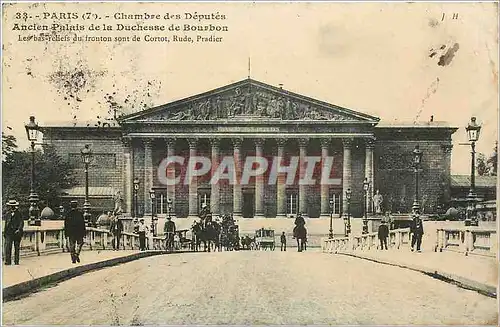 Cartes postales Paris Chambre des Deputes Ancien Palais de la Duchesse de Bourbon