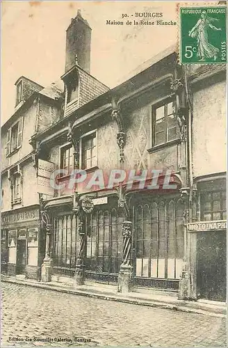 Ansichtskarte AK Bourges Maison de la Reine Blanche