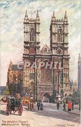 Ansichtskarte AK The Western Towers Westminster Abbey