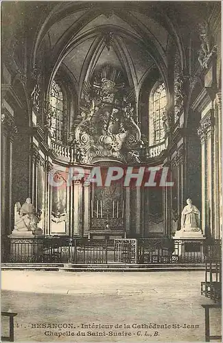Ansichtskarte AK Besancon Interieur de la Cathedrale St Jean Chapelle du Saint Suaire