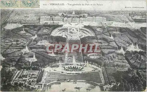 Ansichtskarte AK Versailles Vue generale du Parc et du Palais