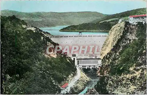 Moderne Karte La Truyere Cantal Barrage de la Cadene